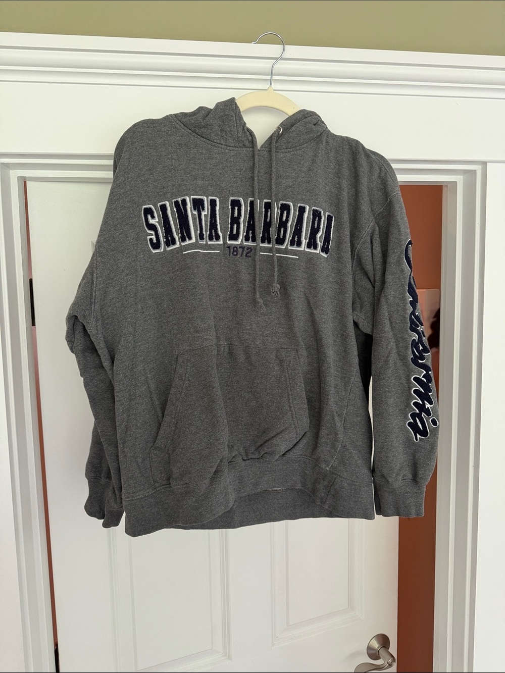 Santa Barbara Gray Hooded Sweatshirt - Men